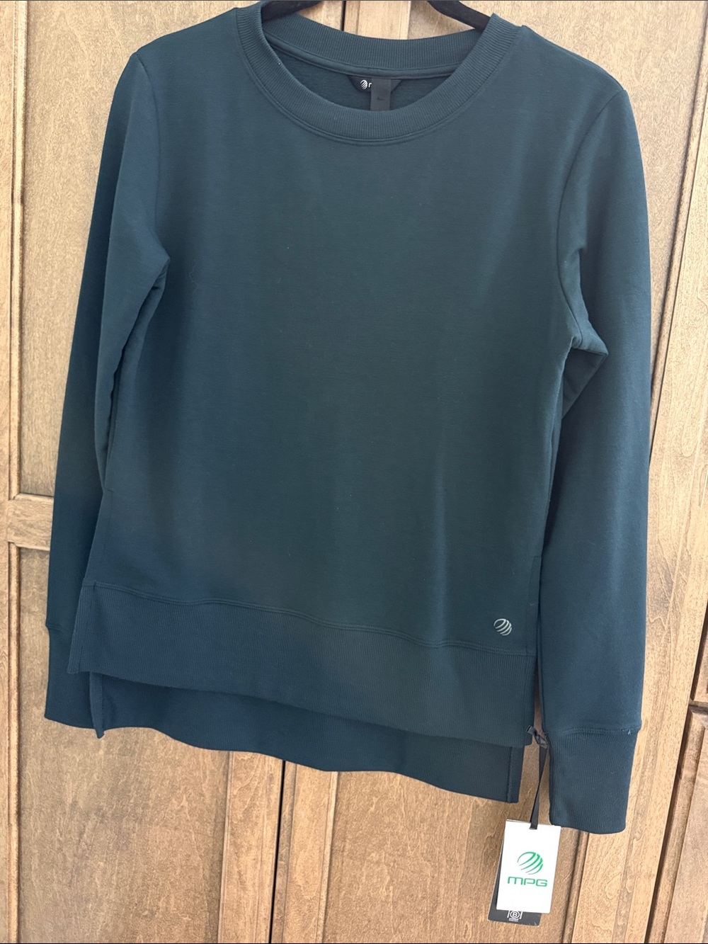 MPG Women's Crewneck Sweater in Deep Teal